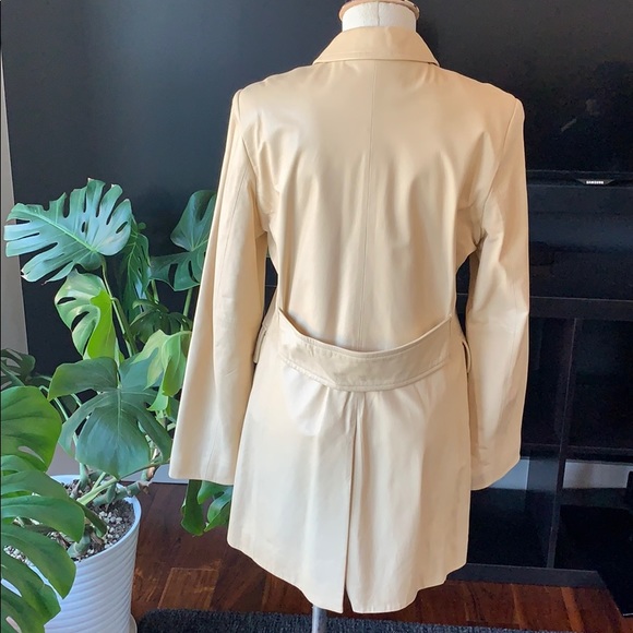 Vintage Banana Republic Leather Lady Coat sz Med - Picture 3 of 5
